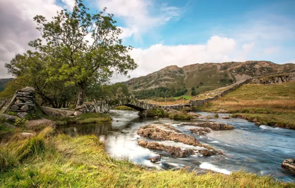 Картинка bridge, Slater's Bridge, Little Langdale