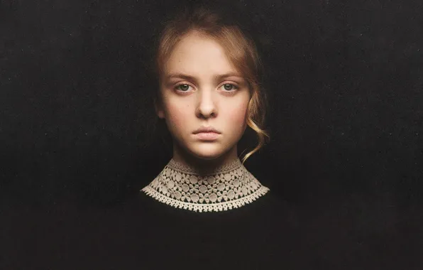 Девушка, ретро, фон, портрет, Стиль, girl