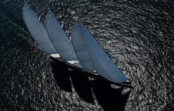 Море, движение, яхта, сверху, паруса, масштаб 93, Tom VanOossanen, SY SEA EAGLE II