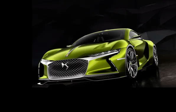 Concept, концепт, Citroen, черный фон, ситроен, Background, E-Tense