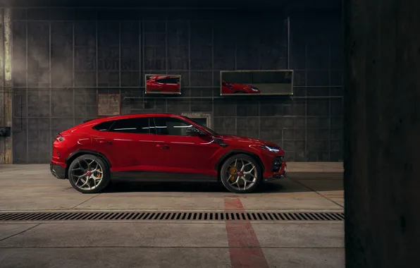 Lamborghini, вид сбоку, кроссовер, Urus, Novitec, 2019