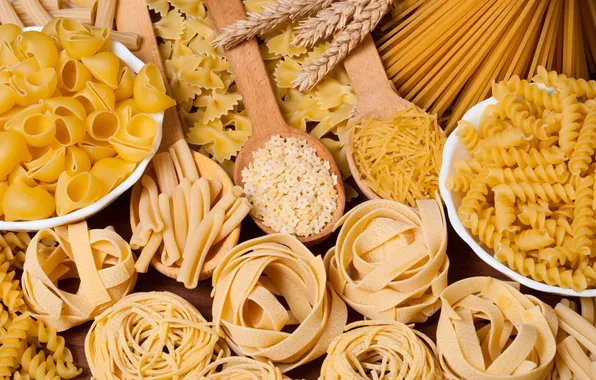 Еда, спагетти, макароны, продукты, мучные изделия