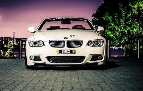 Белый, бмв, BMW, white, кабрио, E93, 3 серия