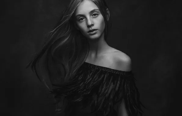Девочка, монохром, Paulina Stalij-Duczman