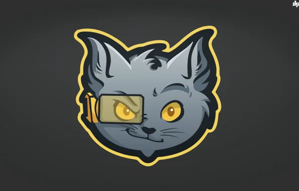 Кот, минимализм, eSports