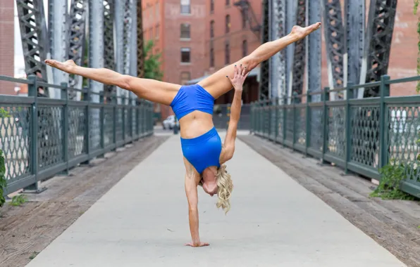 Картинка blonde, pose, workout, fitness