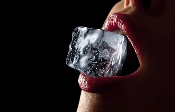 Картинка sexy, lips, teeth, ice bucket