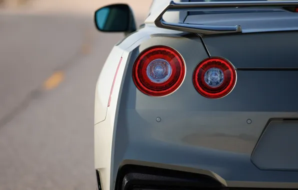 Картинка Nissan, GT-R, R35, rear view, Nissan GT-R T-spec