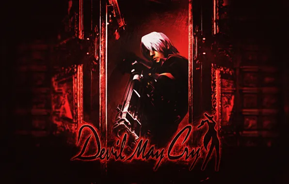 Картинка gun, Dante, background, Capcom, DmC, Devil May Cry, video game, PlayStation 2
