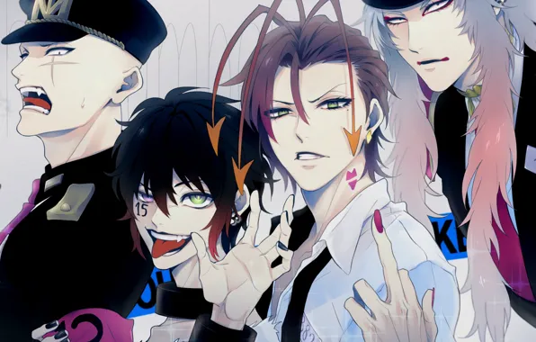 Аниме, арт, парни, Nanbaka, Номернутые