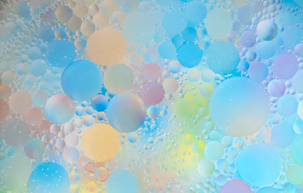 Картинка вода, пузырьки, абстракция, краски, масло, воздух