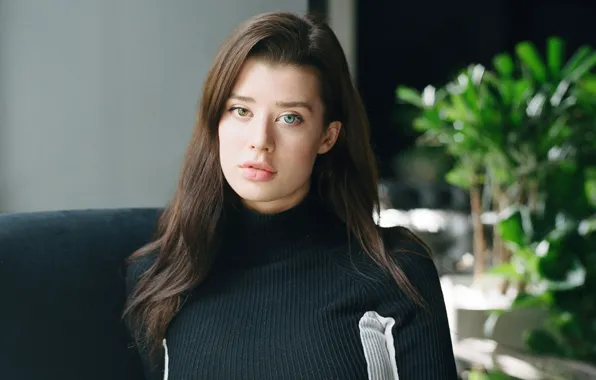 Картинка взгляд, девушка, лицо, волосы, Sarah McDaniel