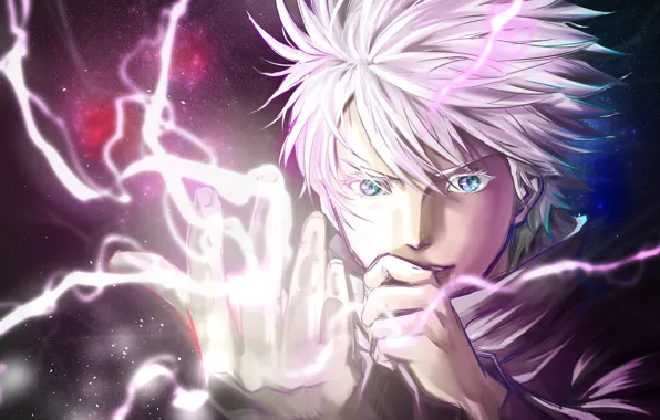 Молния, парень, Jujutsu Kaisen, Satoru Gojou