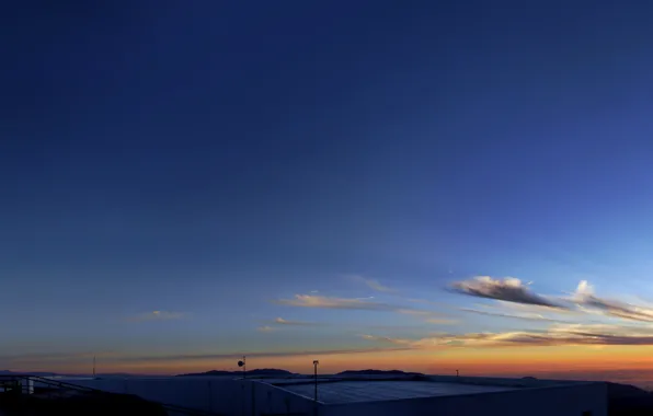 Clouds, Horizon, Sun, Sunset, Panorama, Chili, Paranal Observatory, VLT
