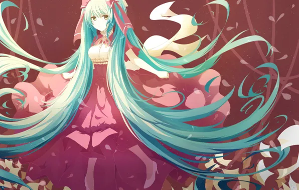 Картинка арт, девочка, vocaloid, hatsune miku