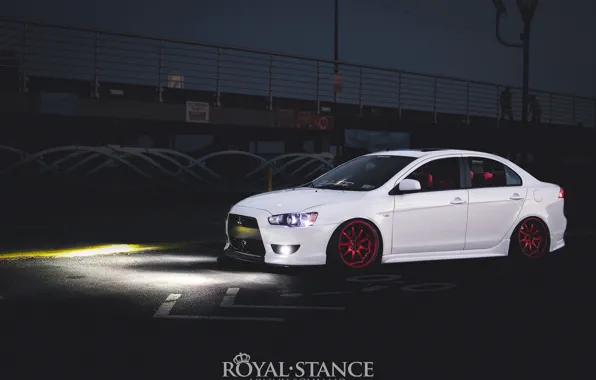 Light, red, white, mitsubishi, japan, jdm, tuning, lancer