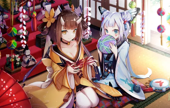 Девушки, Аниме, Onmyouji, Существа