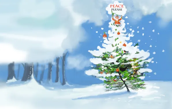 Картинка праздник, Christmas, Please Peace