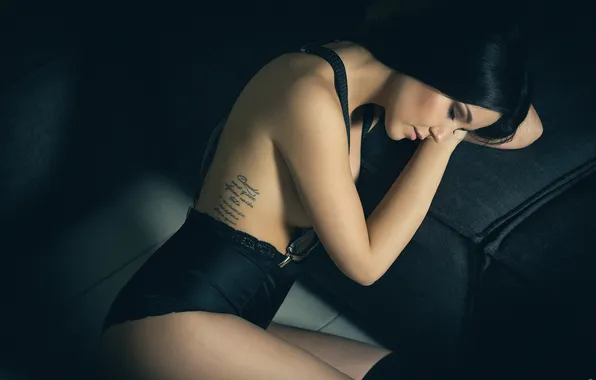 Black, Color, Beauty, Woman, Portrait, Hair, Nice, Sleep