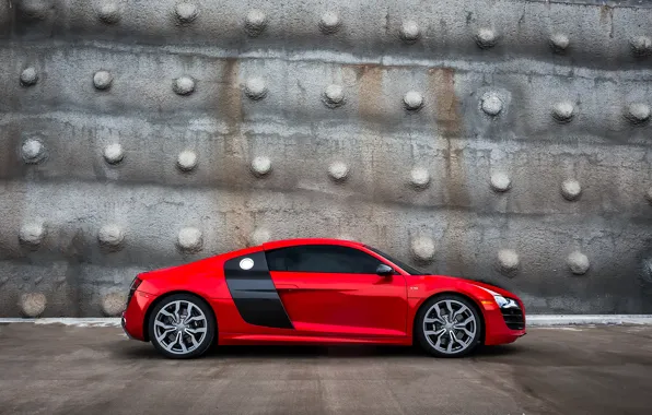Audi, ауди, тюнинг, профиль, red, красная