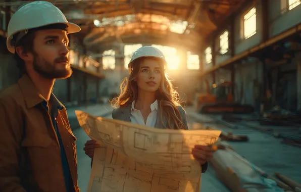 Engineers, female, working