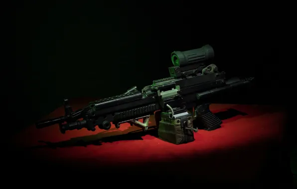 Оружие, пулемёт, ручной, M249, Minimi