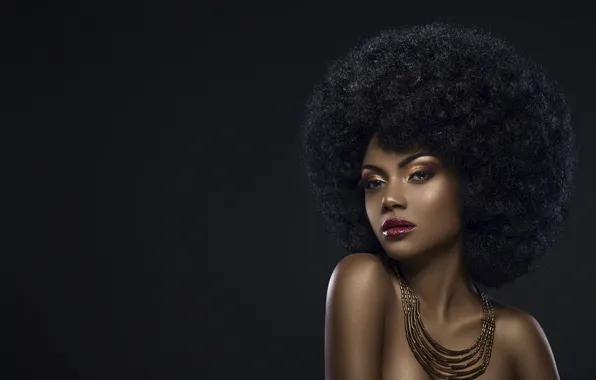 Картинка причёска, style, glamour, bronze, black beauty, чернокожая девушка
