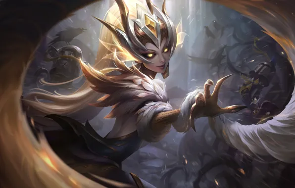 Art, Game, League of Legends, Skin, LoL, Zyra, Coven