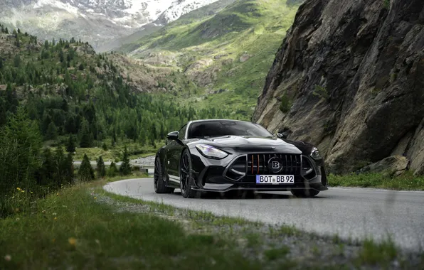Mercedes, Brabus, AMG, спортивное купе, Mercedes-AMG, 2025, Mercedes-AMG GT 63 S E Performance, черный кузов