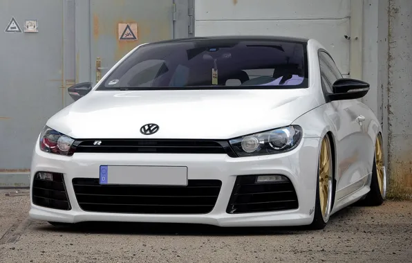 White, scirocco, volksvagen