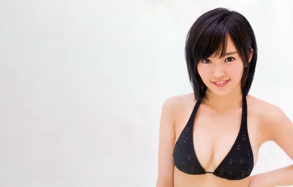 Girl, sexy, cleavage, boobs, smile, beautiful, short hair, pretty