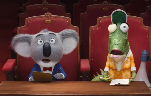 Cinema, animals, cartoon, musical, film, chameleon, animated film, drawing