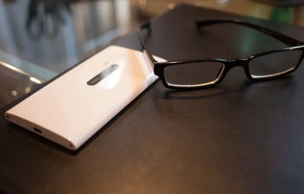 Белый, очки, смартфон, nokia, 920, windows phone 8, lumia