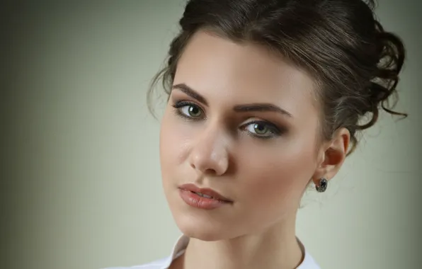 Картинка взгляд, девушка, лицо, портрет, красивая