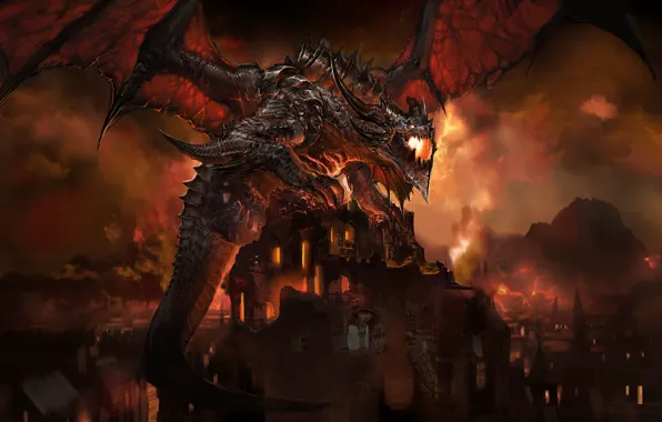 Картинка Дракон, WoW, World of Warcraft, Cataclysm