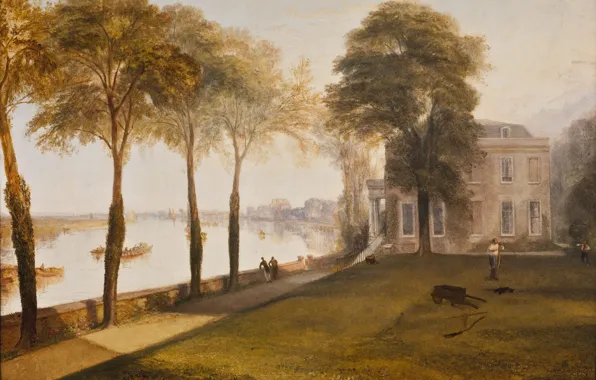 Картина, живопись, painting, Early Summer Morning, Mortlake Terrace, Joseph Mallord William Turner
