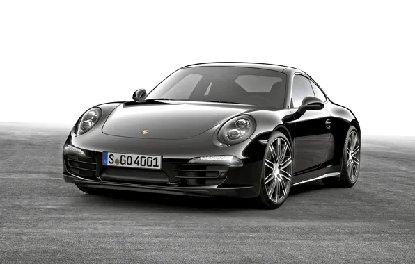 Картинка купе, 911, Porsche, черная, порше, Black, Coupe, Carrera