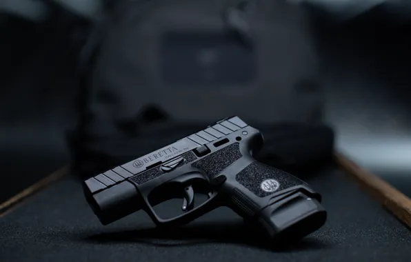 Картинка gun, pistol, weapon, blurred, side view, blurry background