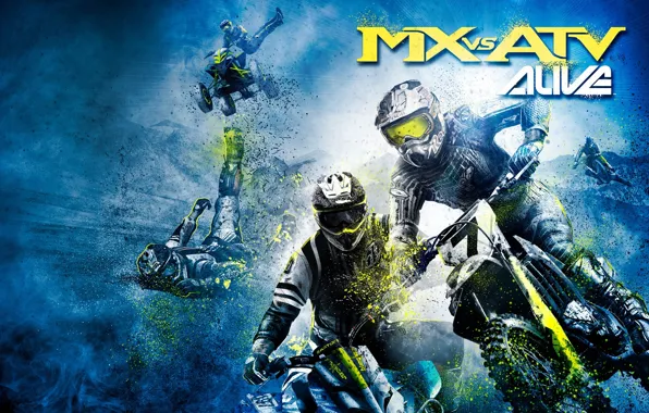 Гонка, мото, квадроцикл, MX vs ATV Alive