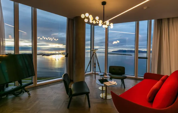 Дизайн, стиль, интерьер, Исландия, гостиная, Рейкьявик, Reykjavík