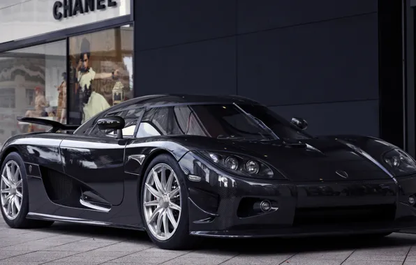 Черный, Koenigsegg, суперкар, карбон, supercar, black, carbon, кёнигсегг