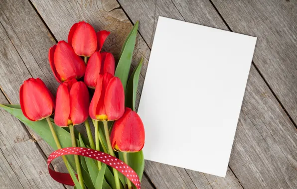 Картинка тюльпаны, red, wood, flowers, tulips, красные тюльпаны