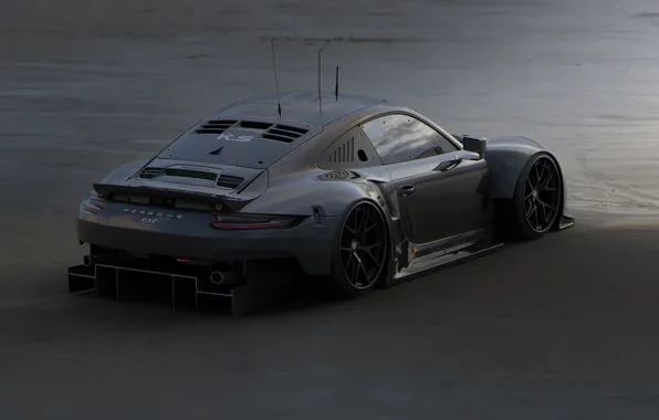 Песок, дизайн, автомобиль, задок, Porsche 911 RSR