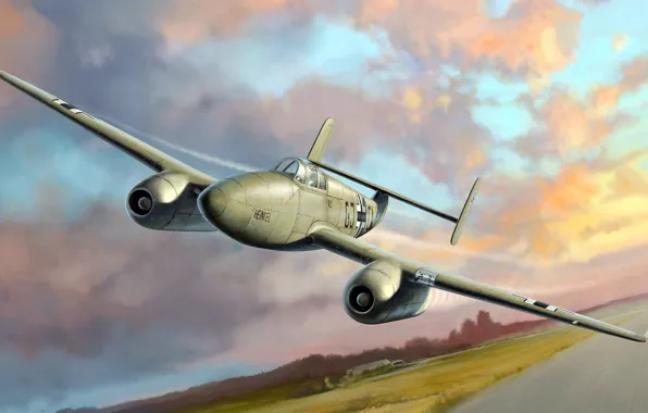 Heinkel, немецкий реактивный истребитель, совершивший самостоятельный полет, He 280, первый реактивный истребитель в мире