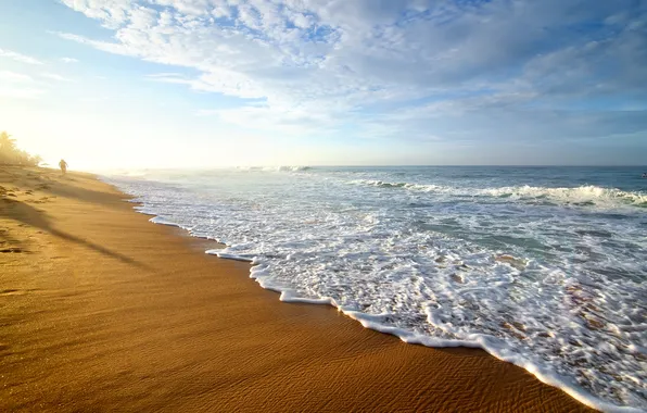 Картинка песок, море, пляж, beach, sea, sand, shore
