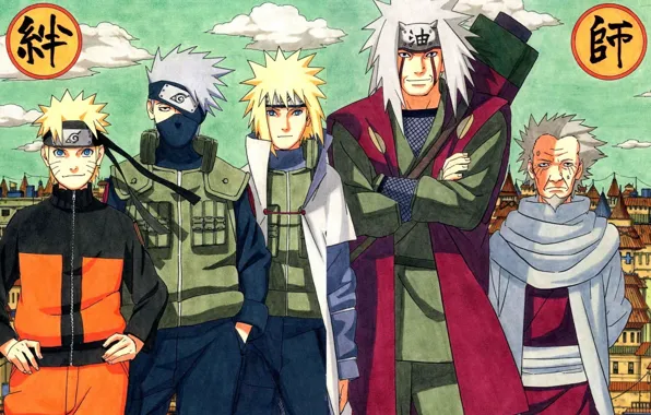 Naruto, Минато, Какаси
