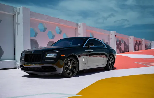 Картинка Rolls-Royce, Black, Wraith