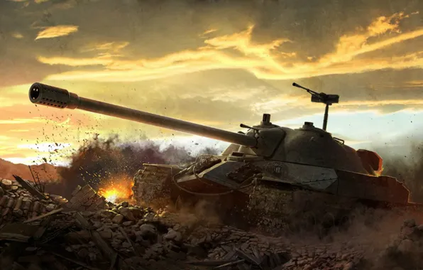 Картинка World of tanks, WoT, ИС-7, Мир танков