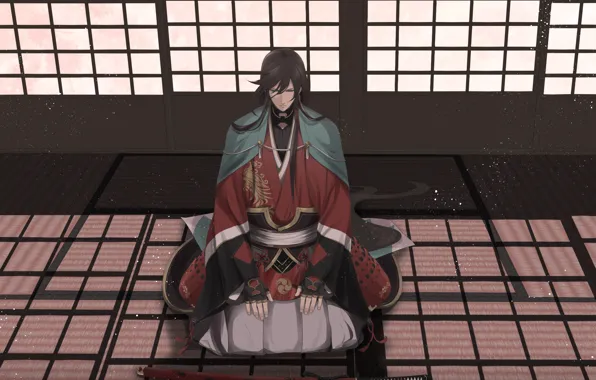 Аниме, арт, Touken Ranbu, Танец мечей