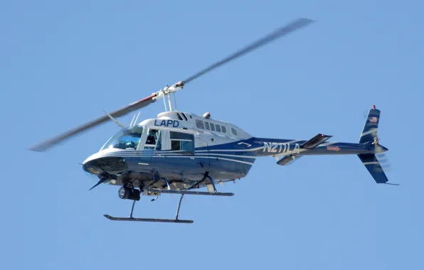 Картинка небо, полет, легкий, вертолет, винты, многоцелевой, Bell Helicopter Textron Company, 206 JetRanger